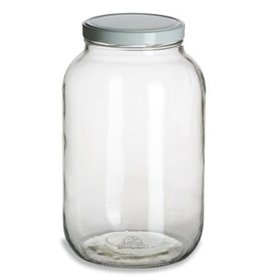 One Gallon Wide Mouth Glass Jar w/Lid