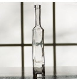 Bulk 250 ml Glass Cork Top Round Bottle #8 Cork Neck Finish, Clear | TricorBraun