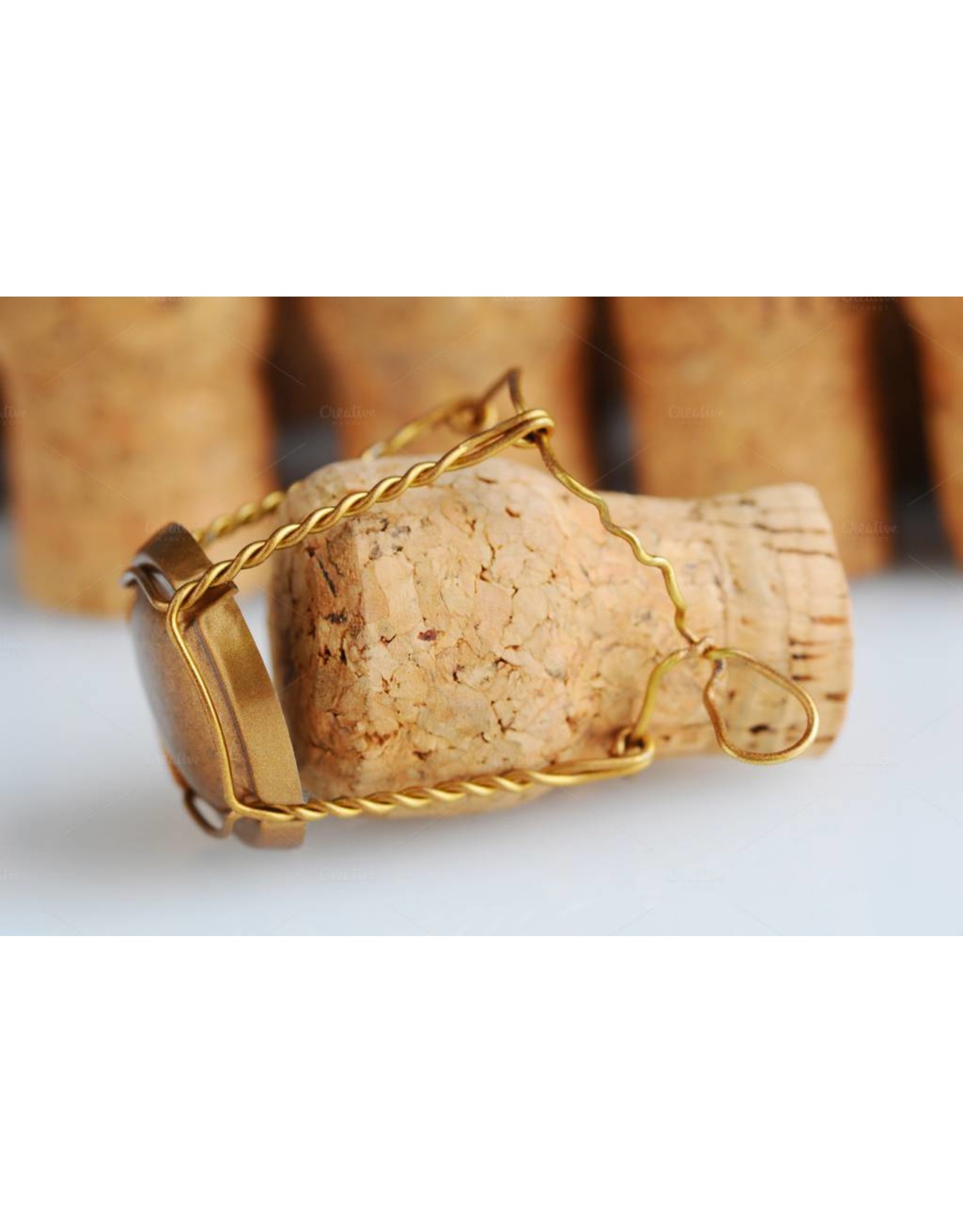 Champagne Corks & Cages (EURO Champagne Bottles) 12ct