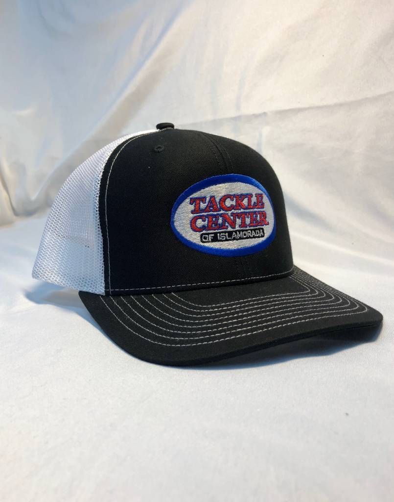 Tackle Center Black/White Mesh Trucker Hat