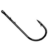 Owner Worm Hook-Black Chrome X-Strong Straight 7Pk 1/0
