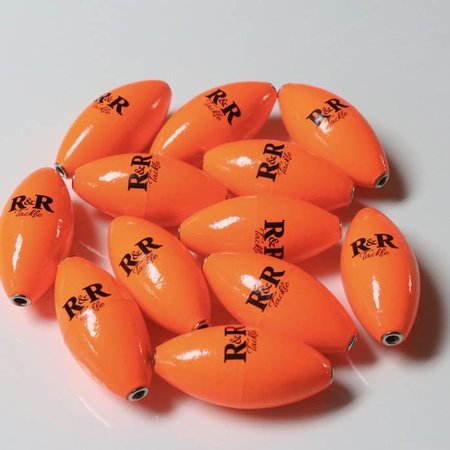 R & R Tackle Kite Float Orange 12 pack