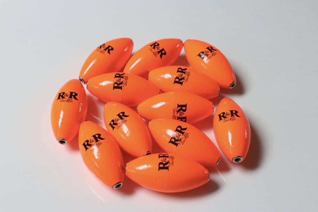 R & R Tackle Kite Float Orange 12 pack