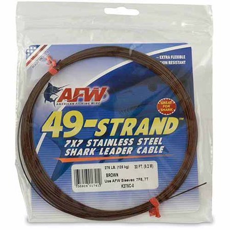 AFW 49-Strand Stainless Shark Leader Cable