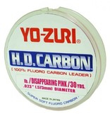 Yo-Zuri H.D. Carbon Disappearing Pink Fluorocarbon Leader, 12 lb., 30 yd.