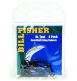 Billfisher BCSS5 Snap Swivel 120lb 4pk