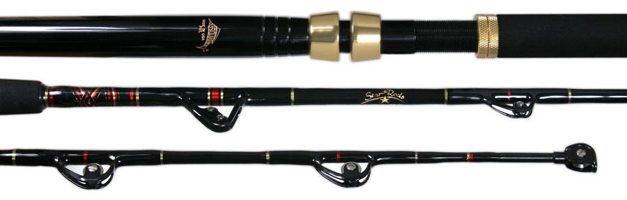 Star Rods B80DDS66HC Handcrafted Swordfish Rod 80# Detachable Bent Butt with Winthrop roller top