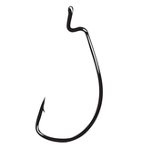 Gamakatsu Worm Hook, Needle Point, Offset Shank, Extra Wide Gap, Ringed Eye, NS Black