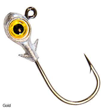 TEFH18-04PK3 Trout Eye Finesse Jigheads 1/8 oz Gold 3 Pack