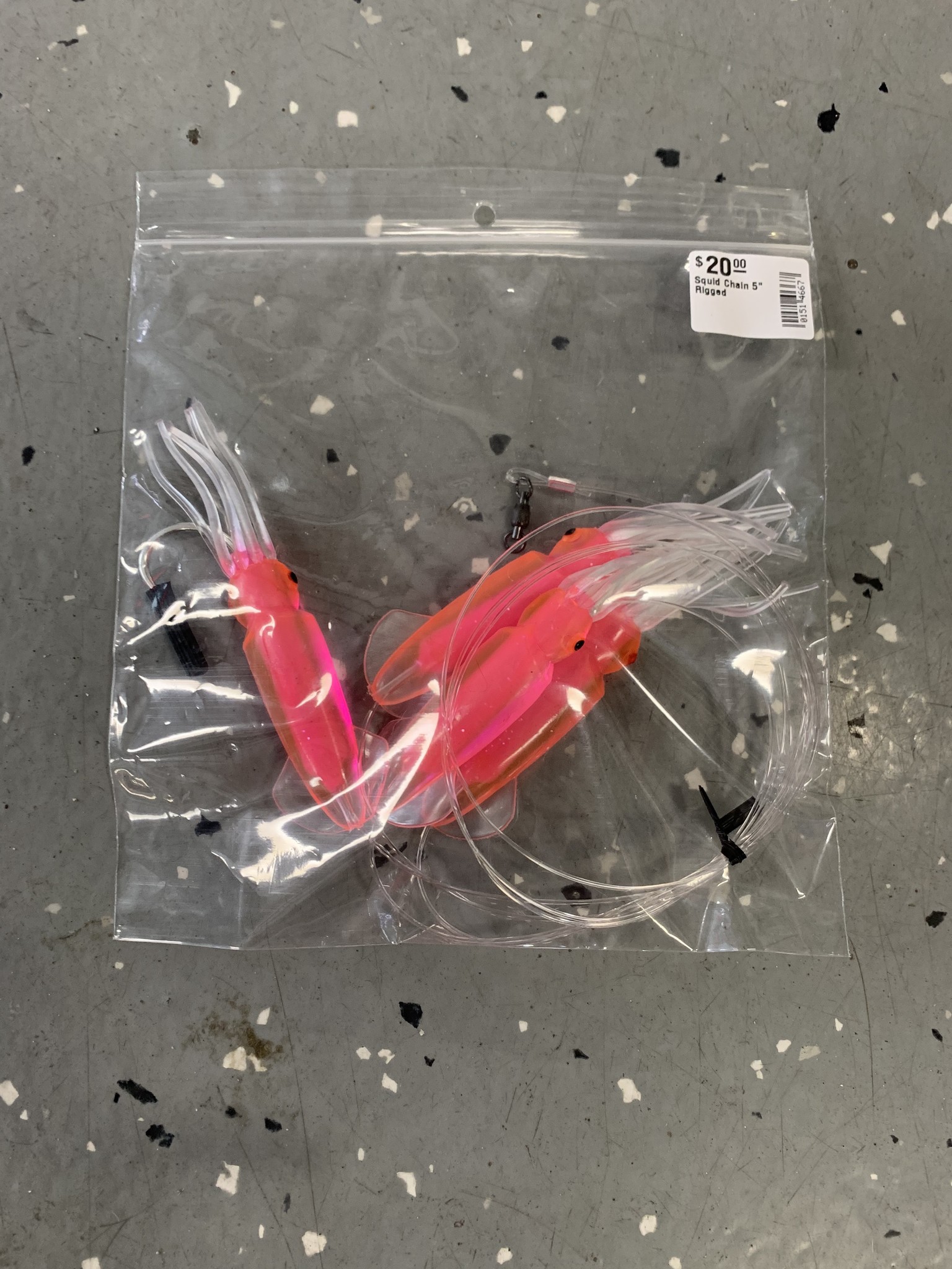 Peg Leg Squid Chain Rigged