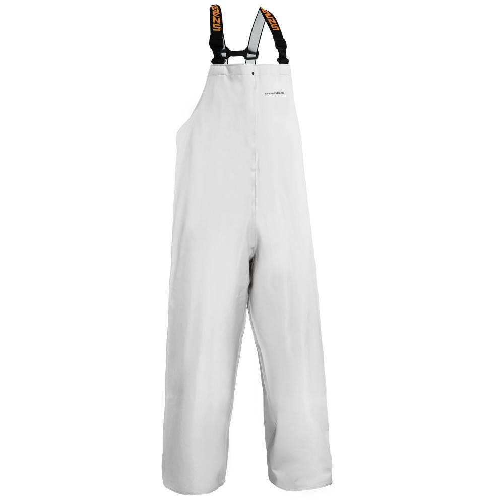 Grundens Clipper 116 Waterproof Fishing Bib - White