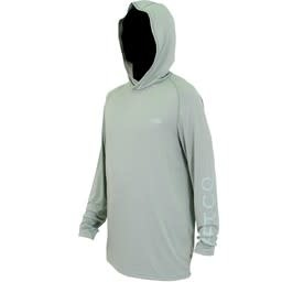 Aftco Samurai 2 AFLEX LS Hooded Shirt Olive Heather