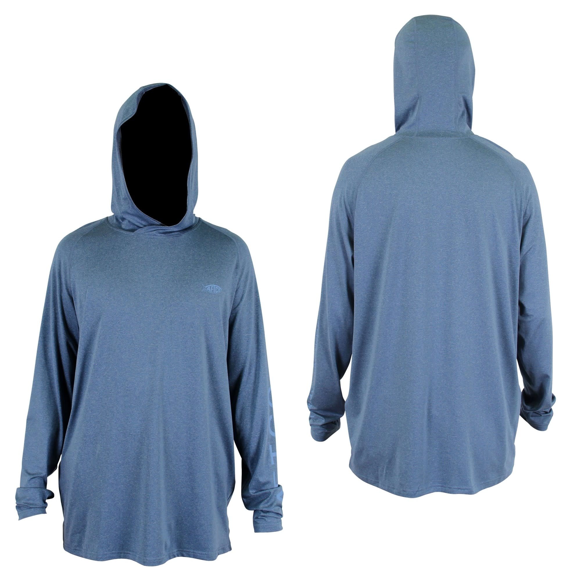 Aftco Aftco Samurai Hooded LS Shirt Space Blue Heather