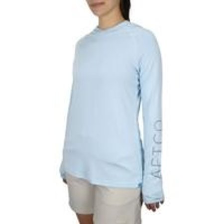 Aftco Women's Samurai Hooded LS Shirt Sky Blue