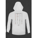 Tackle Center Youth Hooded LS Shirt White Regulations w/ruler