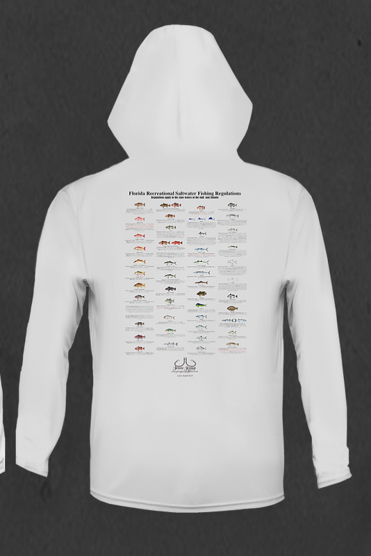 Tackle Center Youth Hooded Long Sleeve Performance Shirt – Fish Regulations & Ruler