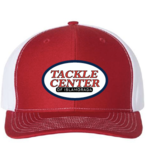 Tackle Center Hat Red/White Mesh with Snap