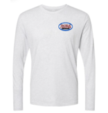 Tackle Center Long Sleeve T-Shirt Heather White