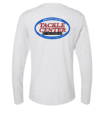 Tackle Center Long Sleeve T-Shirt Heather White