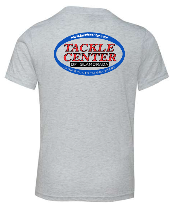 Tackle Center Youth Short Sleeve T-Shirt Heather White