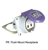 Kristal PR430 Female Flush Mount Receptacle, 12V 16A
