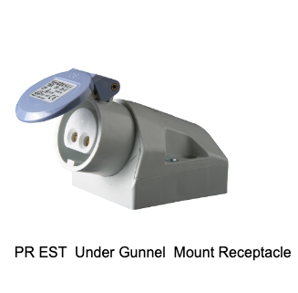 Kristal PR-EST Under Gunnel Mount Receptacle, 12V 16A