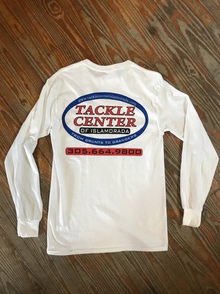 Tackle Center White Long Sleeve T-Shirt
