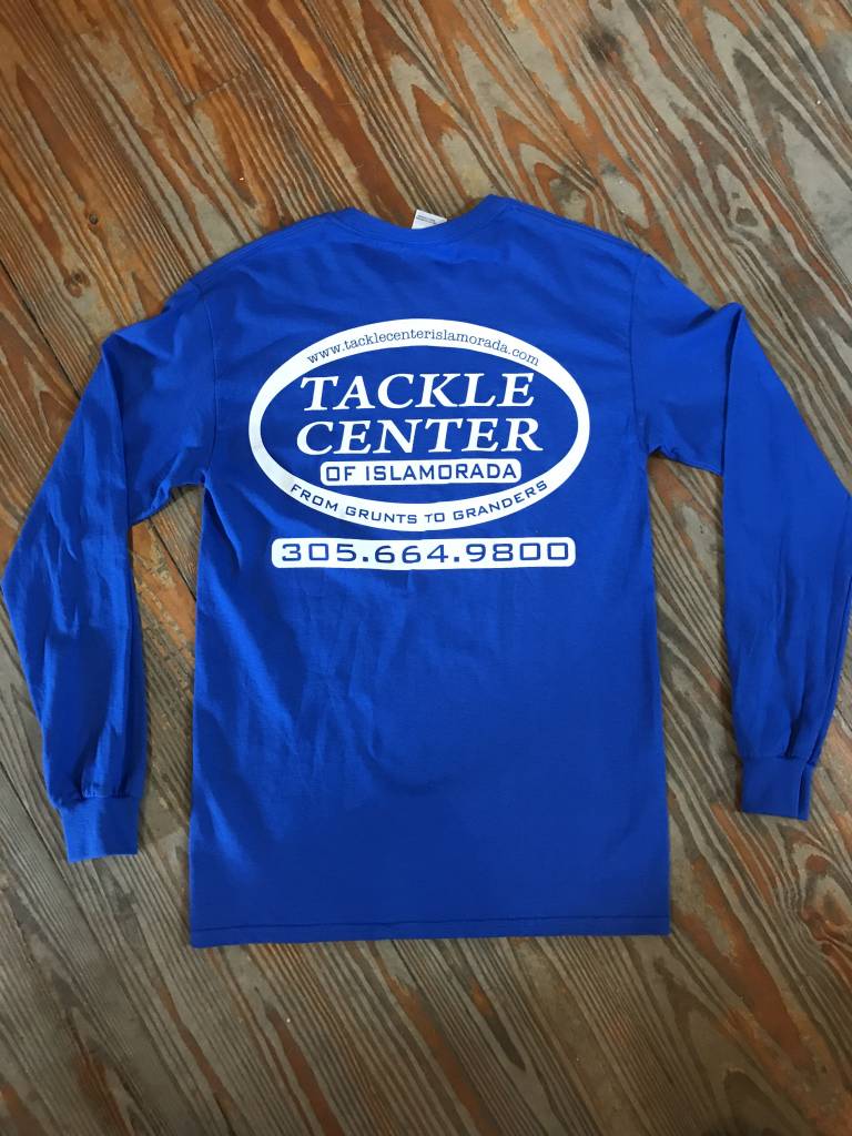 Tackle Center Long Sleeve T-Shirt Blue