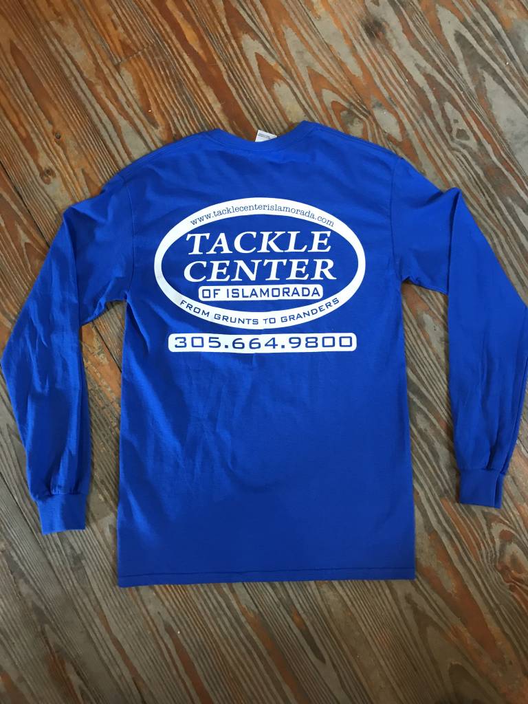 Tackle Center Long Sleeve T-Shirt - Royal Blue