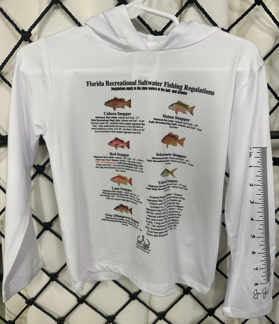 Jessie Jessup Toddler Hooded LS Shirt Regulations w/ Ruler
