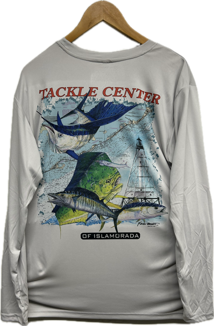 Kevin Brandt Gray Alligator Light UPF Long Sleeve - Gray