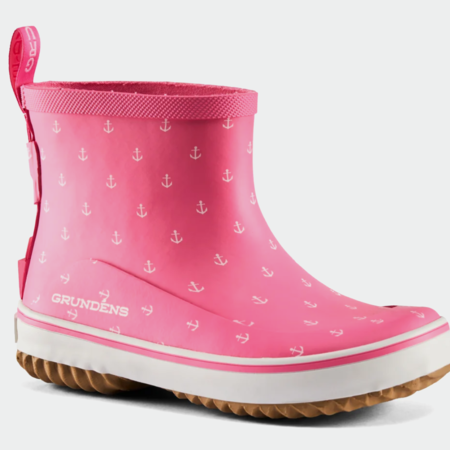 Grundens Youth Guppy Boots Pink Anchor