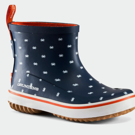 Grundens Guppy Boots Navy Crabs