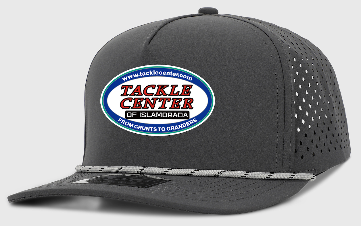 Tackle Center Dry Fit Hat Dark Gray w/Rope 5P