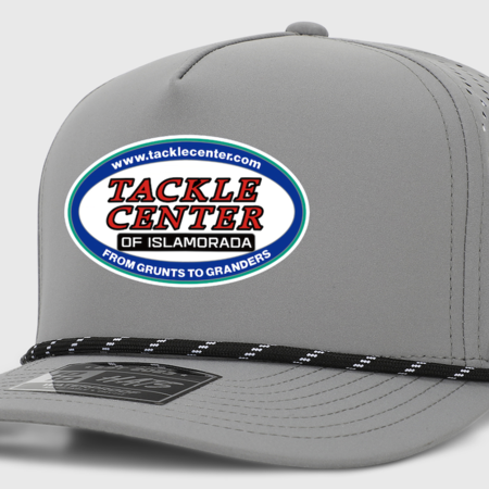 Tackle Center Dry Fit Hat Light Gray w/Rope 5P