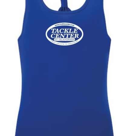 Tackle Center Women's Dry Fit Tank Royal Blue