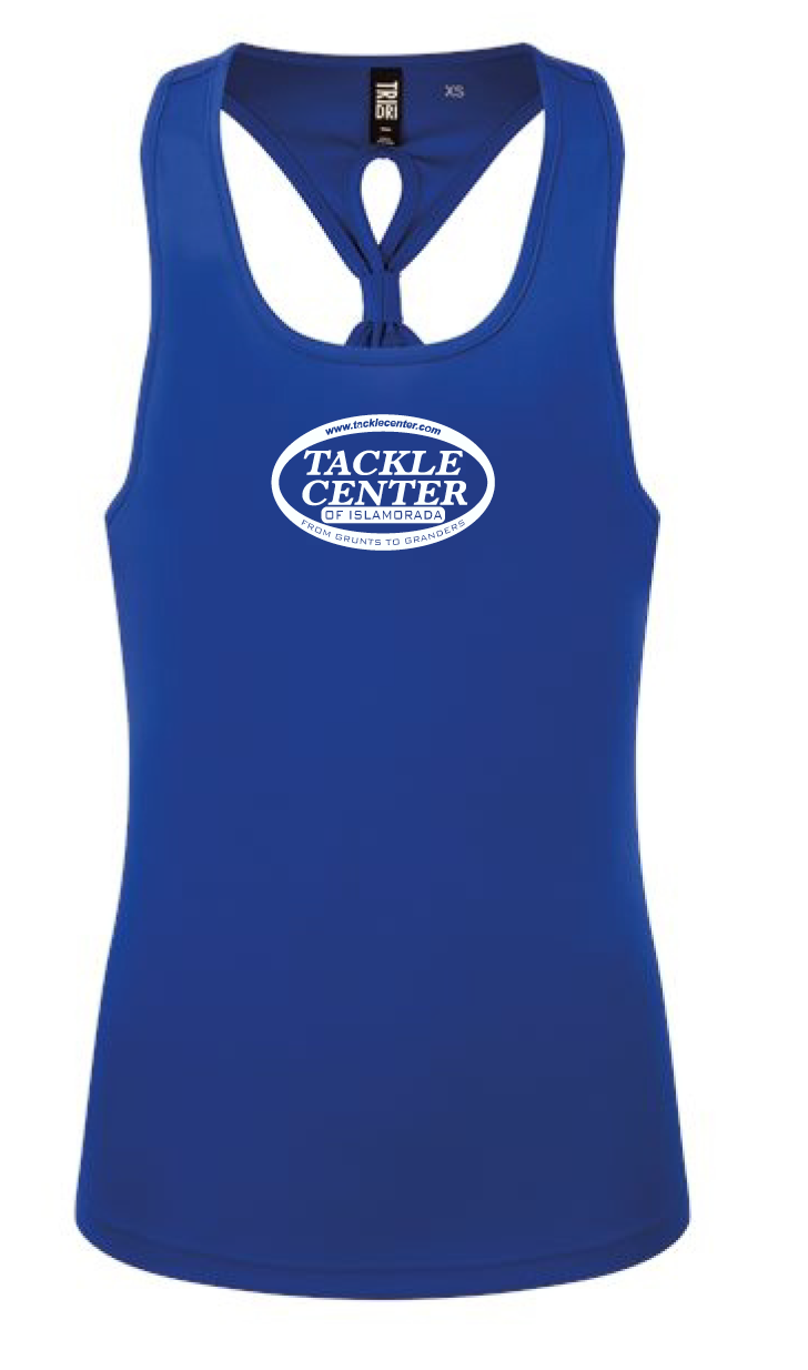 Tackle Center Women's Dry Fit Tank Royal Blue