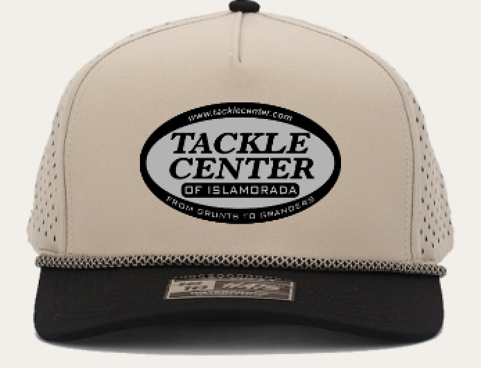 Tackle Center Dry Fit Hat Khaki/Black 5P Rope Blk/Gry Patch