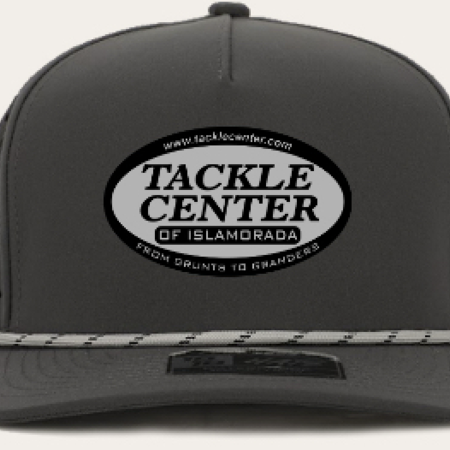 Tackle Center Dry Fit Hat Dark Gray 5P Rope Black/Gray Patch