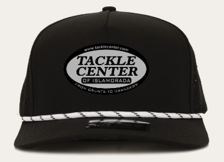 Tackle Center Dry Fit Hat Black 5P Rope Black/Gray Patch