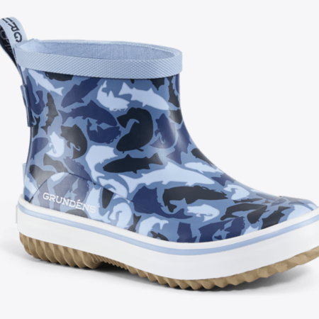 Grundens Kid's Guppy Boots Blue Fish Camo
