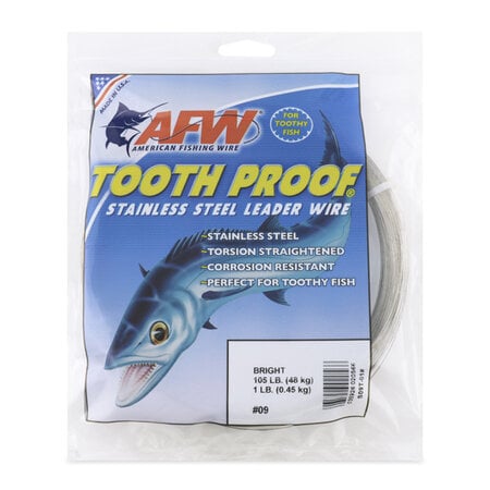 AFW Tooth Proof Stainless Steel Leader Wire - 100 Feet