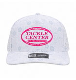 Tackle Center Dry-Fit Performance Rope Hat - White Print / Pink Logo