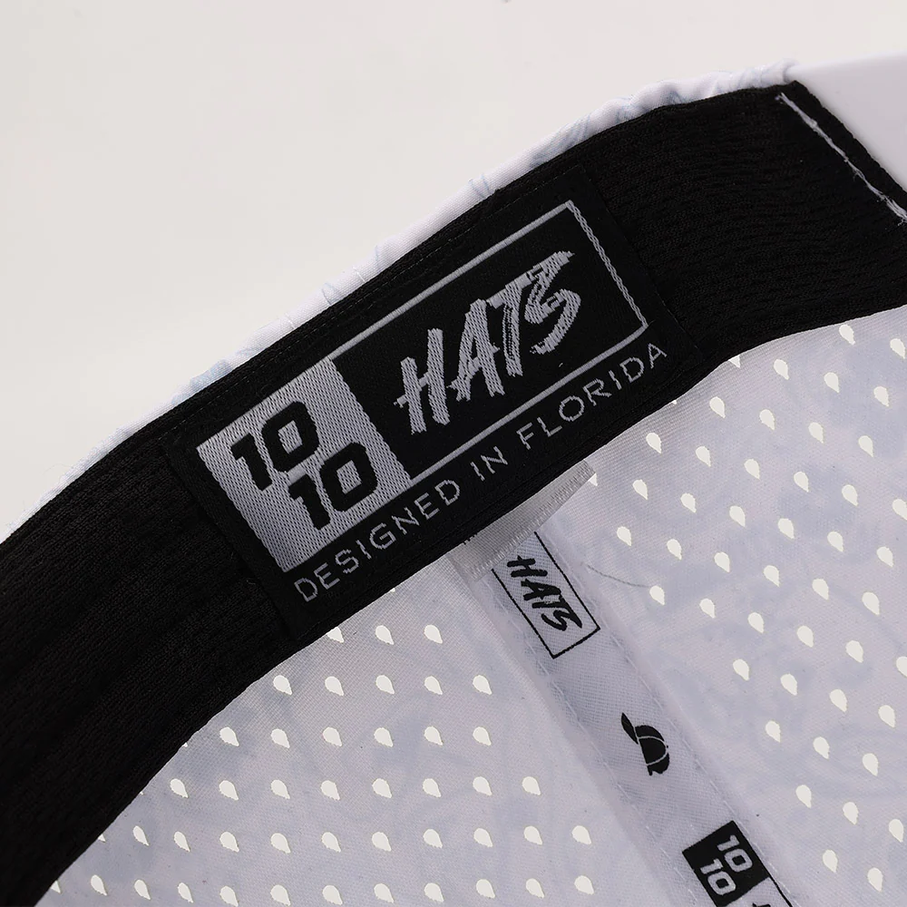 Tackle Center Dry-Fit Performance Rope Hat - White Print / Pink Logo