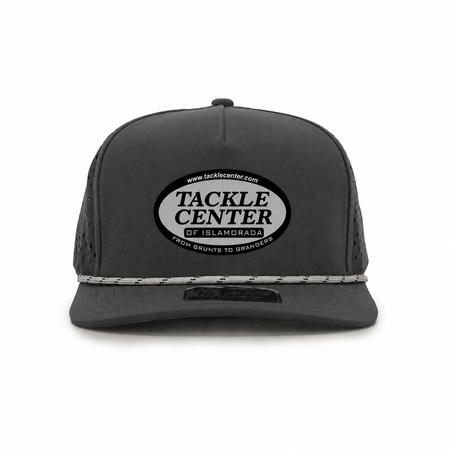 Tackle Center Dry-Fit 5-Panel Performance Rope Hat - Dark Gray