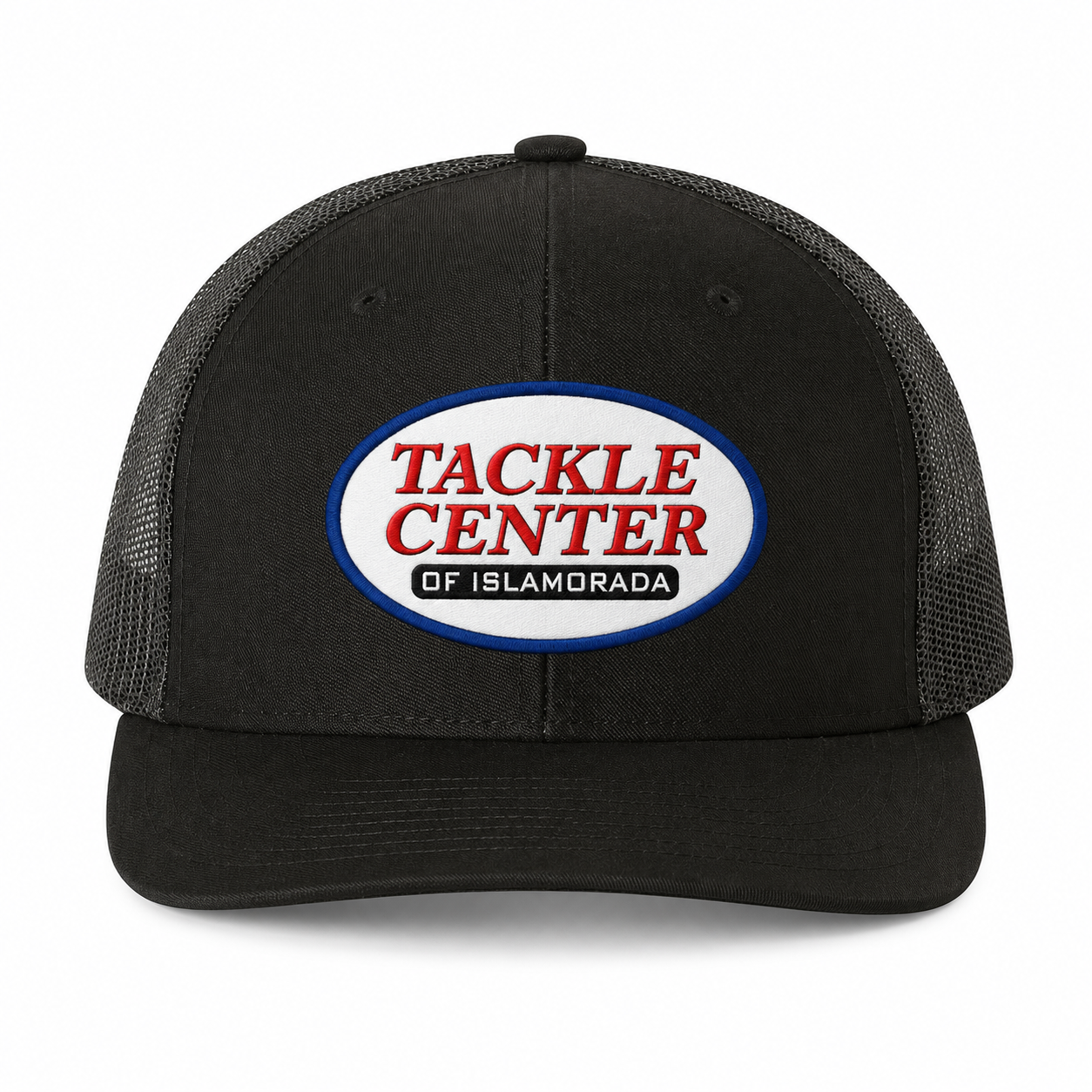 Tackle Center Black/Black Mesh Trucker Hat