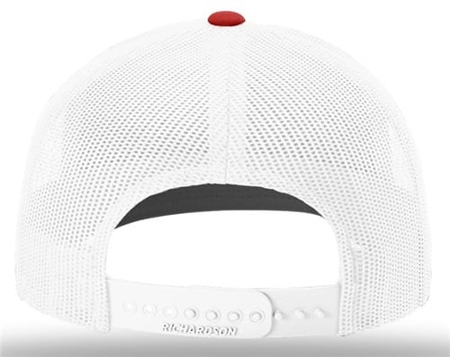 Tackle Center Red/White Mesh Snapback Trucker Hat