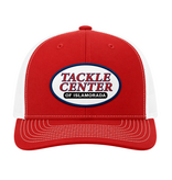 Tackle Center Red/White Mesh Snapback Trucker Hat