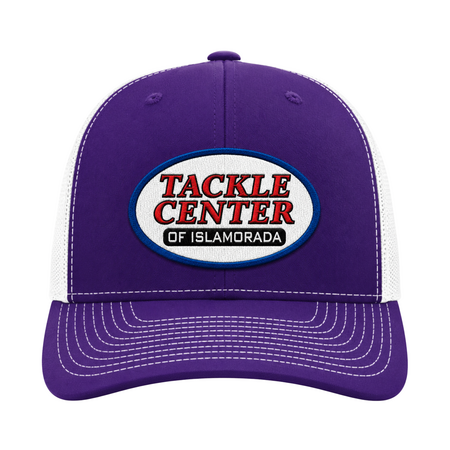 Tackle Center Purple/White Mesh Snapback Trucker Hat