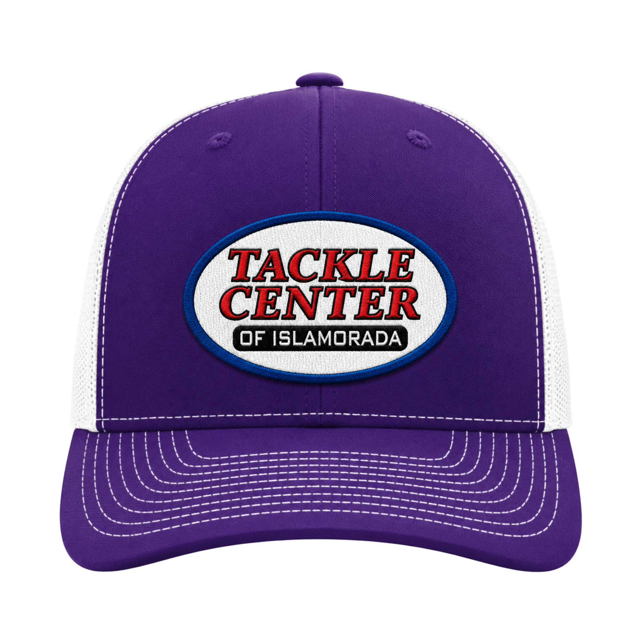 Tackle Center Purple/White Mesh Snapback Trucker Hat